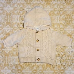 Gymboree Fleece-lined Cotton Cardigan 0-3 M